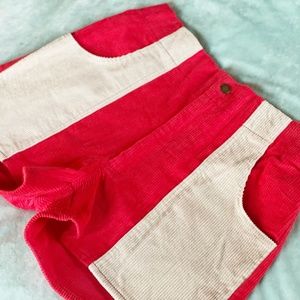 Hammies Two-Toned Red Corduroy Shorts Size 34 *NWT*